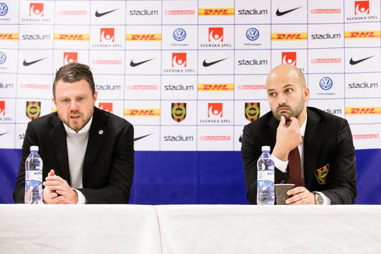 Elfsborgs manager Jimmy Thelin och Brommapojkarnas tränare