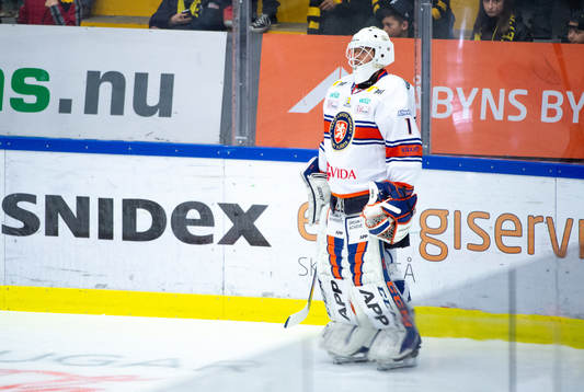 Växjös målvakt Pontus Eltonius före  final 2 i
