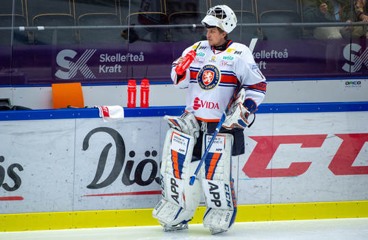 Växjös målvakt Pontus Eltonius före final 2 i