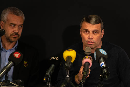 Östersunds ordförande Daniel Kindberg och Pressansvarige