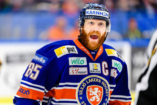 Växjös Liam Reddox skriker