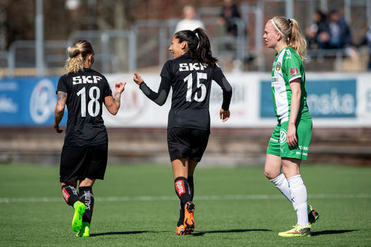Göteborgs Nathalie Persson  och Christen Press jublar