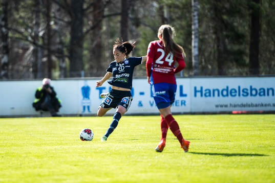 Linköpings Anna Oskarsson  och Vittsjös Ebba Hed