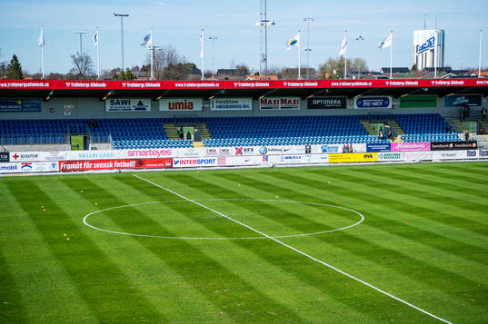 Vångavallen innan fotbollsmatchen i Allsvenskan mellan