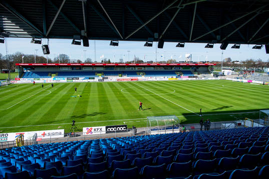 Vångavallen innan fotbollsmatchen i Allsvenskan mellan