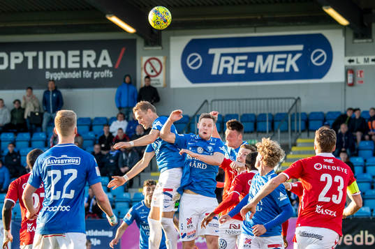 Trelleborgs Magnus Andersson och Anton Tideman i nickduell