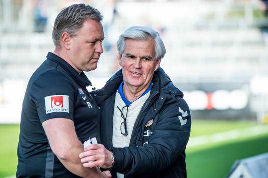 Trelleborgs tränare Patrick Winqvist och Kalmars tränare