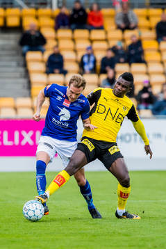 Kristoffer Løkberg of Ranheim and Ifeanyi Mathew of