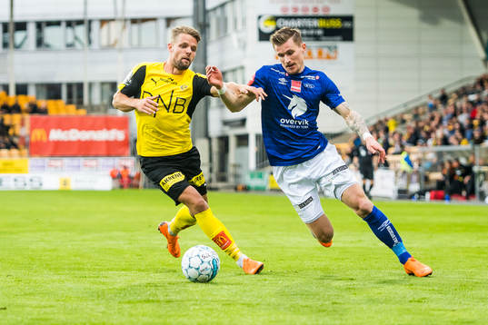 Mats Haakenstad of Lillestrøm and Erik Tønne of Ranheim
