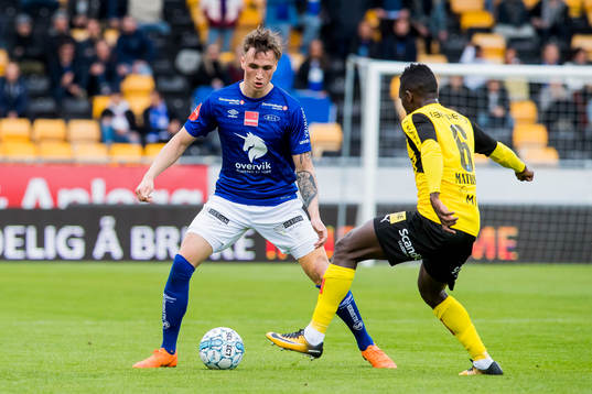 Andreas Helmersen of Ranheim and Ifeanyi Mathew of