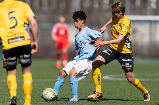Malmö FF’s Hamid Abdulla och Elfsborgs Jonathan Lewinsson