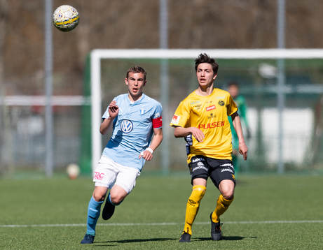 Elfsborgs Arbnor Shabani och Malmö FF’s Noah Tillberg