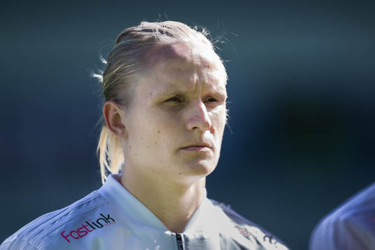 Dalkurds Henrik Löfkvist innan fotbollsmatchen i