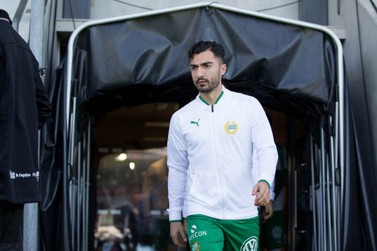 Hammarbys Jiloan Hamad innan fotbollsmatchen i allsvenskan