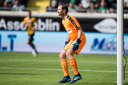 Hammarbys målvakt Johan Wiland