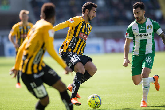 Häckens Daleho Irandust mot Hammarbys Jiloan Hamad