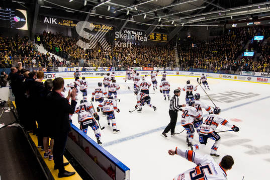Växjös spelare jublar