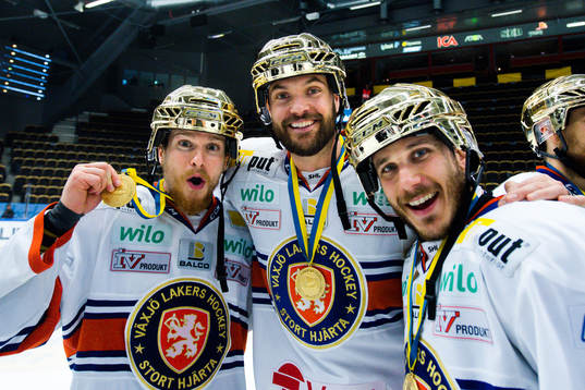 Växjös Brendan Shinnimin , Noah Welch och Andy Miele