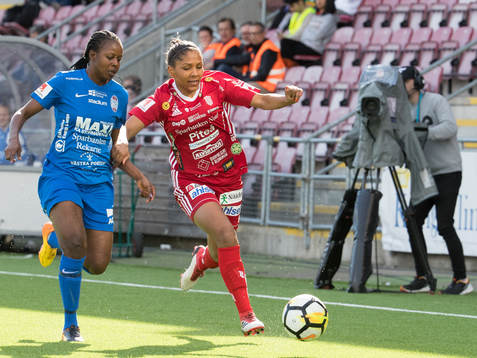 Piteås Madelen Janogy och Eskilstunas Sonja Okobi fångade