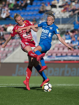 Piteås Cecilia Edlund och Eskilstunas Petra Johansson