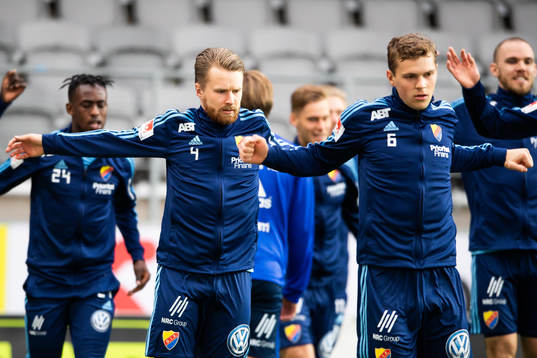 Djurgårdens Jacob Une Larsson och Jesper Karlström