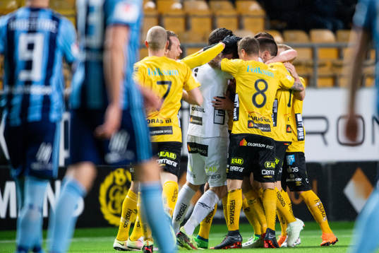 Elfsborgs spelarna jublar