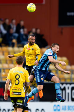 Elfsborgs Issam Jebali och Djurgårdens Jesper Karlström