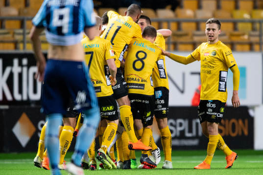 Elfsborgs spelarna jublar