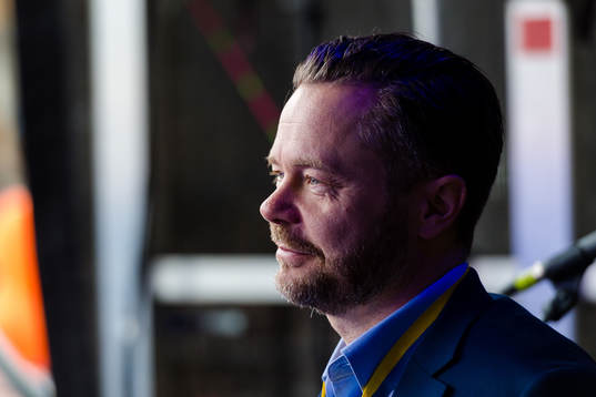 Växjös assisterande tränare Fredrik Hellgren när