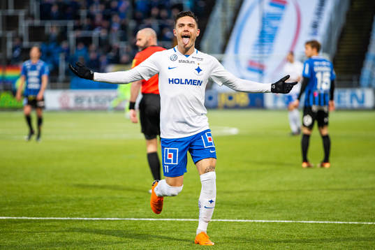 Norrköpings David Moberg Karlsson jublar