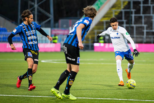 Norrköpings David Moberg Karlsson gör 1-0-målet