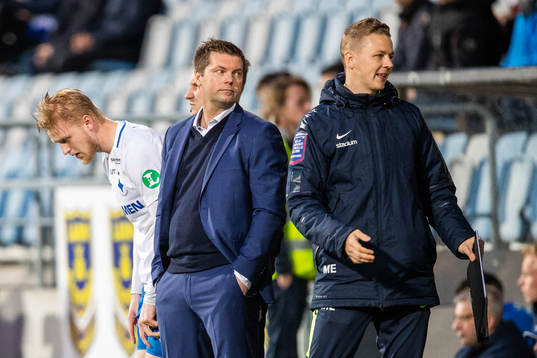Norrköpings tränare Jens Gustafsson, målvaktstränare