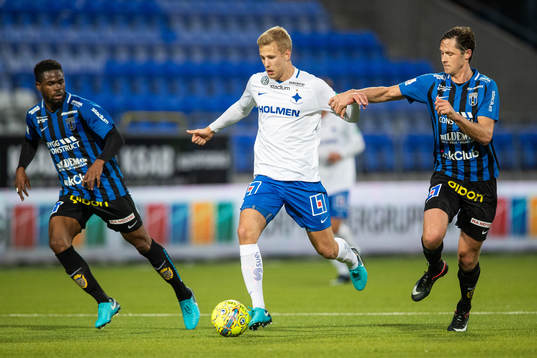 Norrköpings Filip Dagerstål och Sirius Abdul Razak samt