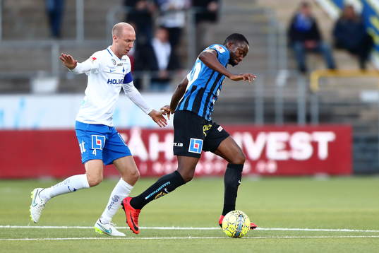 Norrköpings Andreas Johansson och Sirius Moses Ogbu