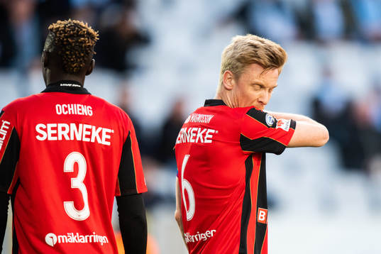 Brommapojkarnas Gustav Sandberg Magnusson deppar