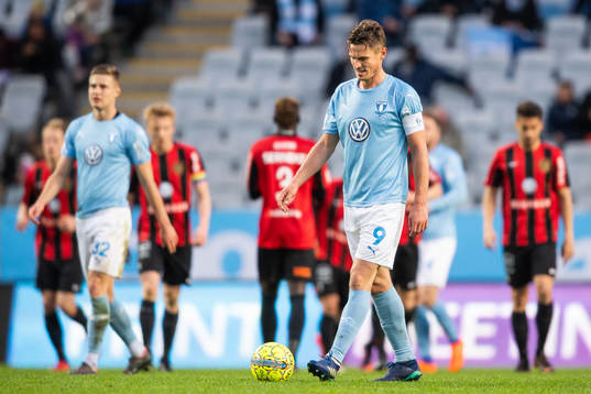 Malmö FFs Markus Rosenberg deppar