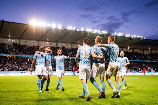 Malmö FFs spelare jublar