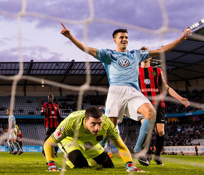 Malmö FFs Alexander Jeremejeff jublar