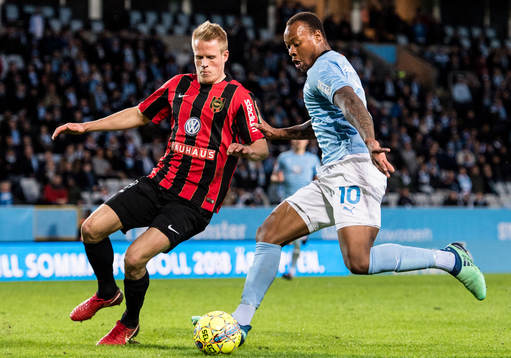 Brommapojkarnas Martin Rauschenberg och Malmö FFs Carlos