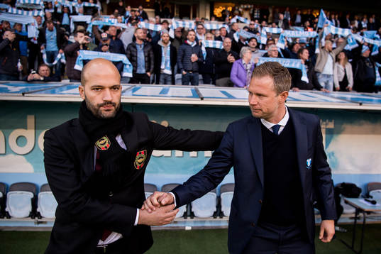 Brommapojkarnas tränare Luis Pimenta och Malmö FFs
