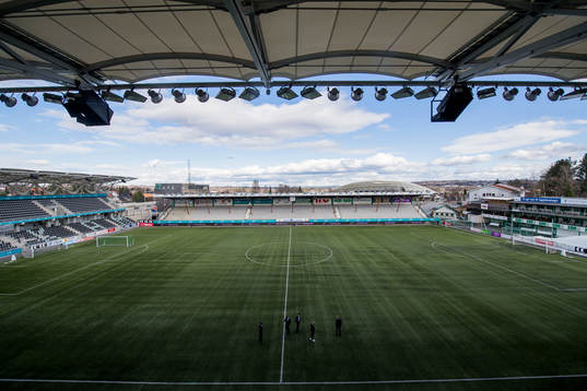General view of Briskeby Stadion