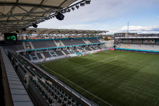 General view of Briskeby Stadion