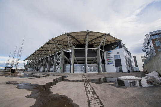 General view of Briskeby Stadion