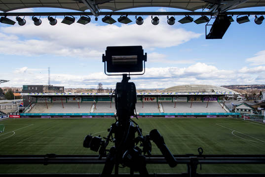 A camera at Briskeby Stadion