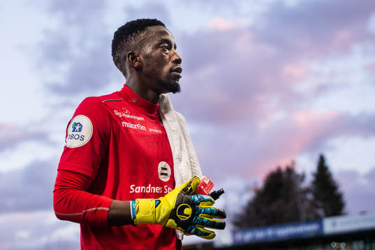Goal keeper Arnold Origi of Sandnes Ulf