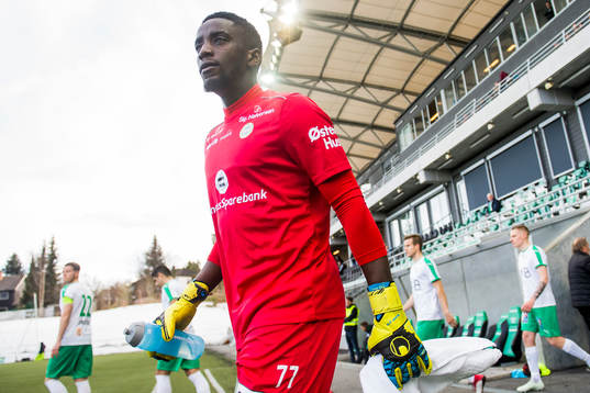 Goalkeeper Arnold Origi of Sandnes Ulf