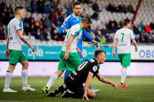 Kent Håvard Eriksen of Sandnes Ulf reacts