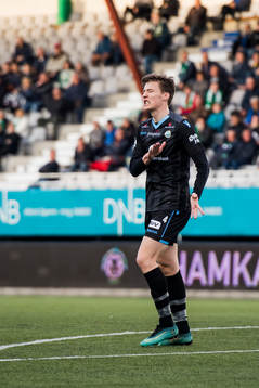 Axel Kryger of Sandnes Ulf reacts