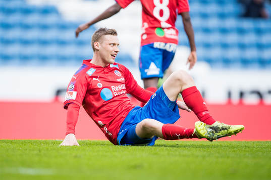 Helsingborgs Andri Bjarnason deppar