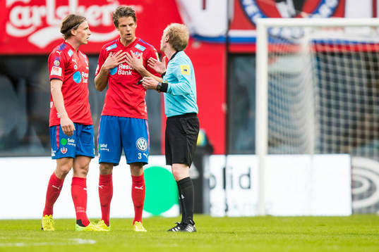 Helsingborgs Carl Johansson och Fredrik Liverstam i